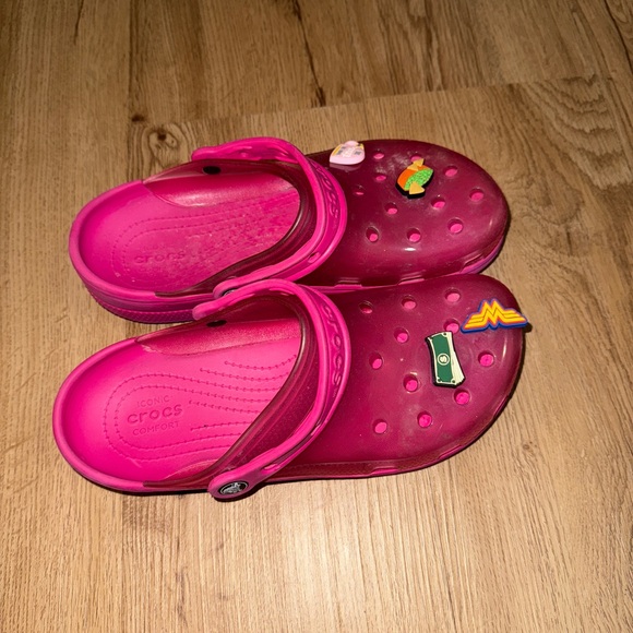 CROCS Transluscent Clogs, Pink - Picture 4 of 4